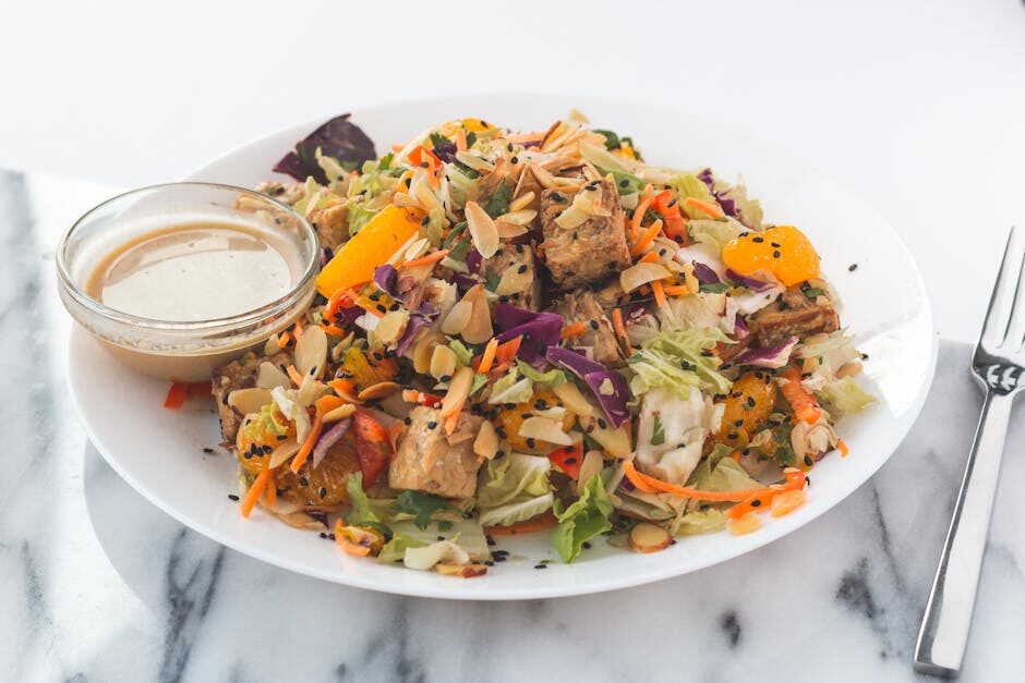 Salade tofu grillé sésame