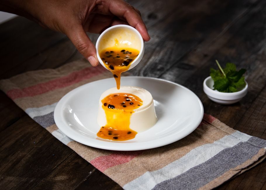Panna cotta coco mangue