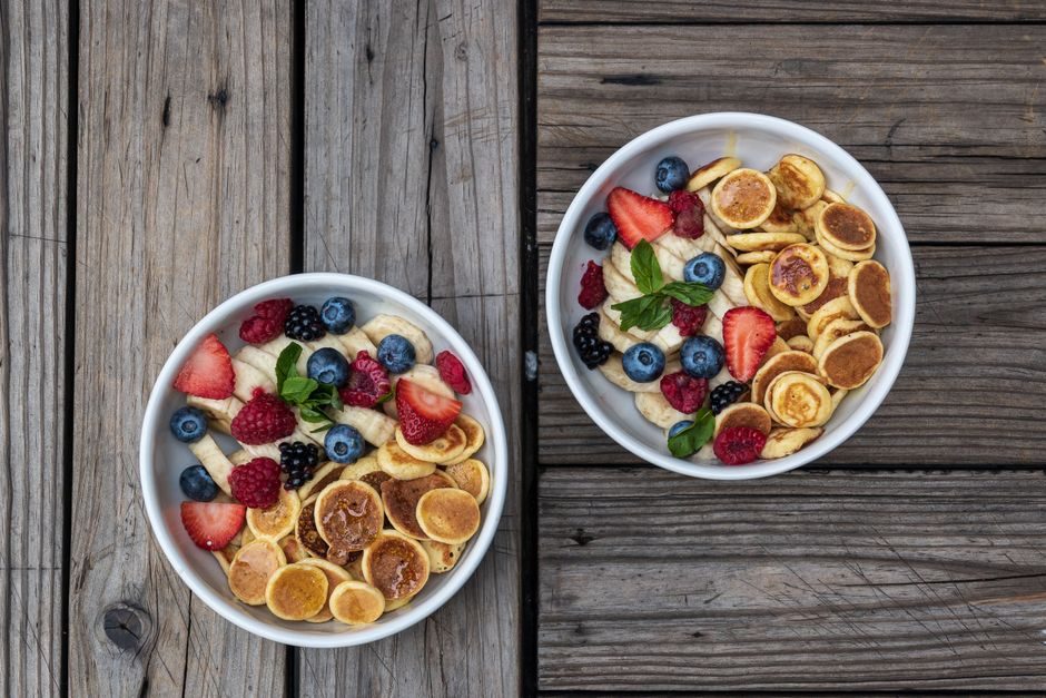 Pancakes flocons d'avoine banane