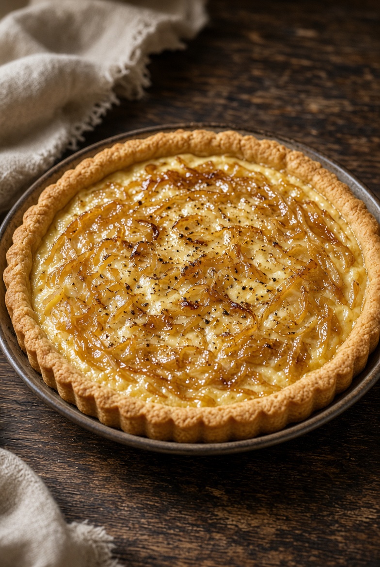 Tarte à l'oignon alsacienne