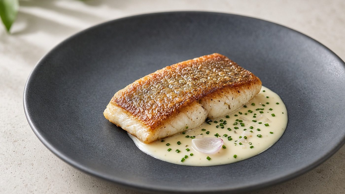 Lieu noir sauce beurre blanc (Cookéo)
