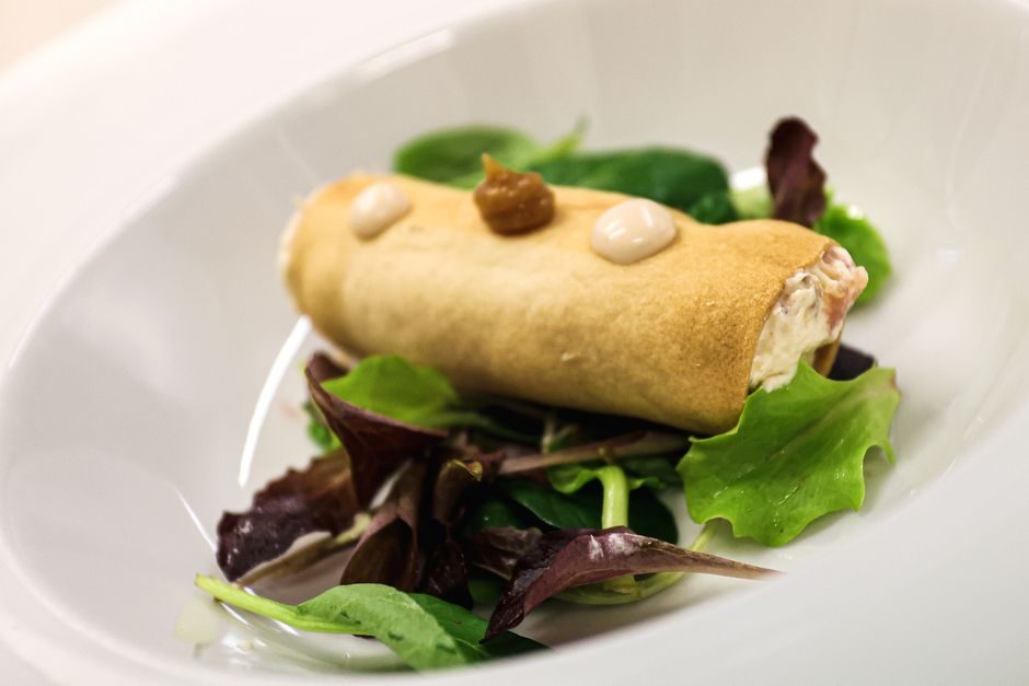 Salade quercynoise aux gésiers et cabécou