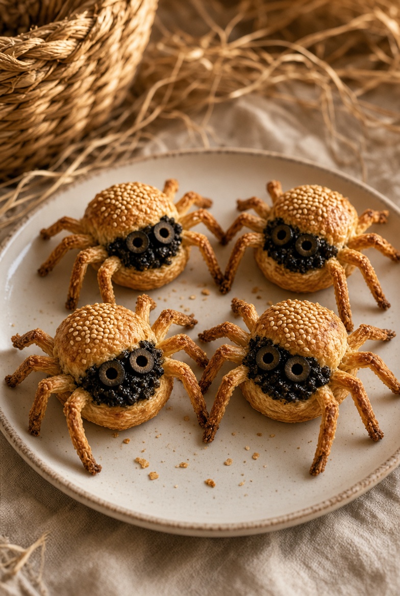 Araignées feuilletées à la tapenade
