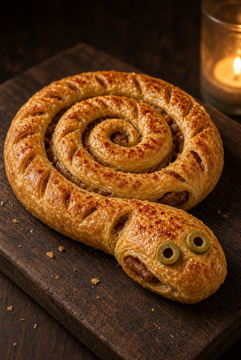 Serpent feuilleté de la sorcière