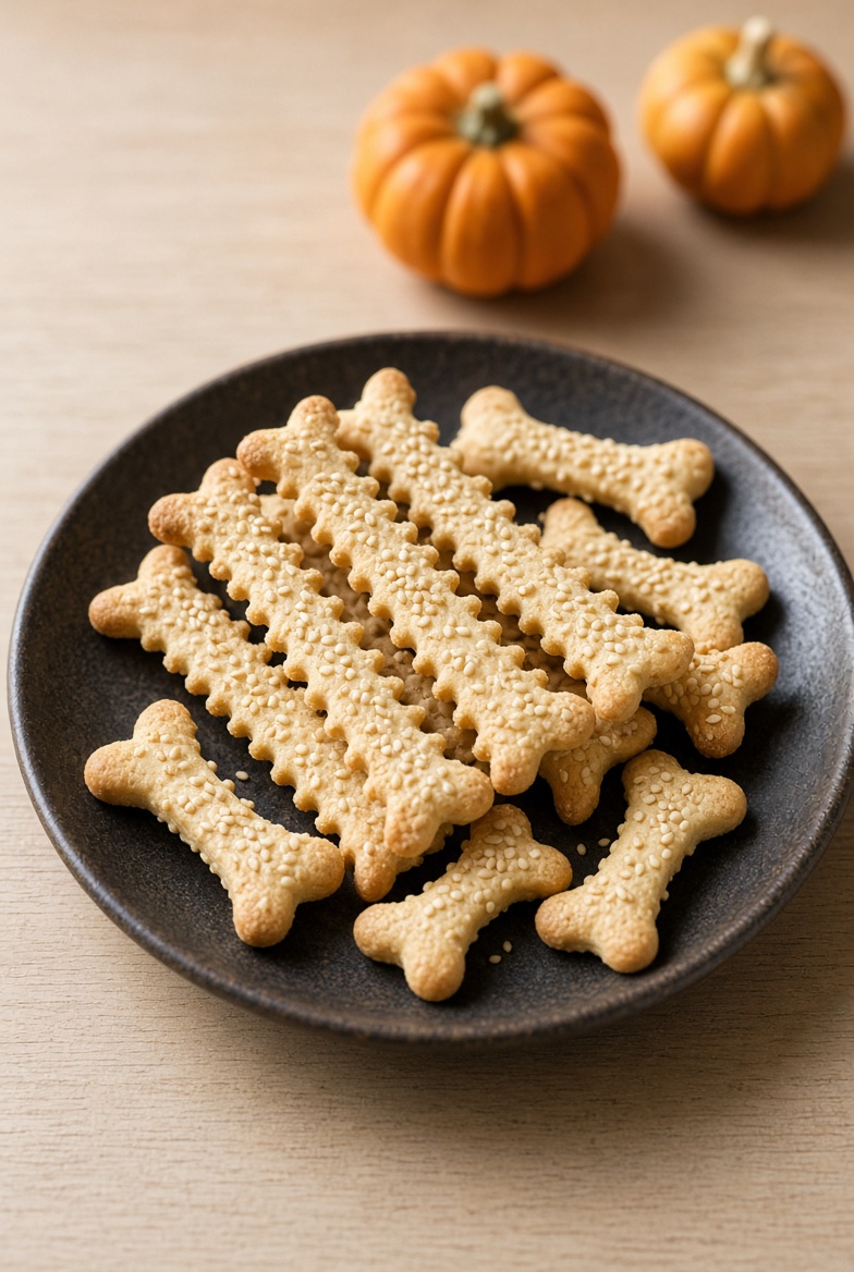 Crackers squelette au sésame