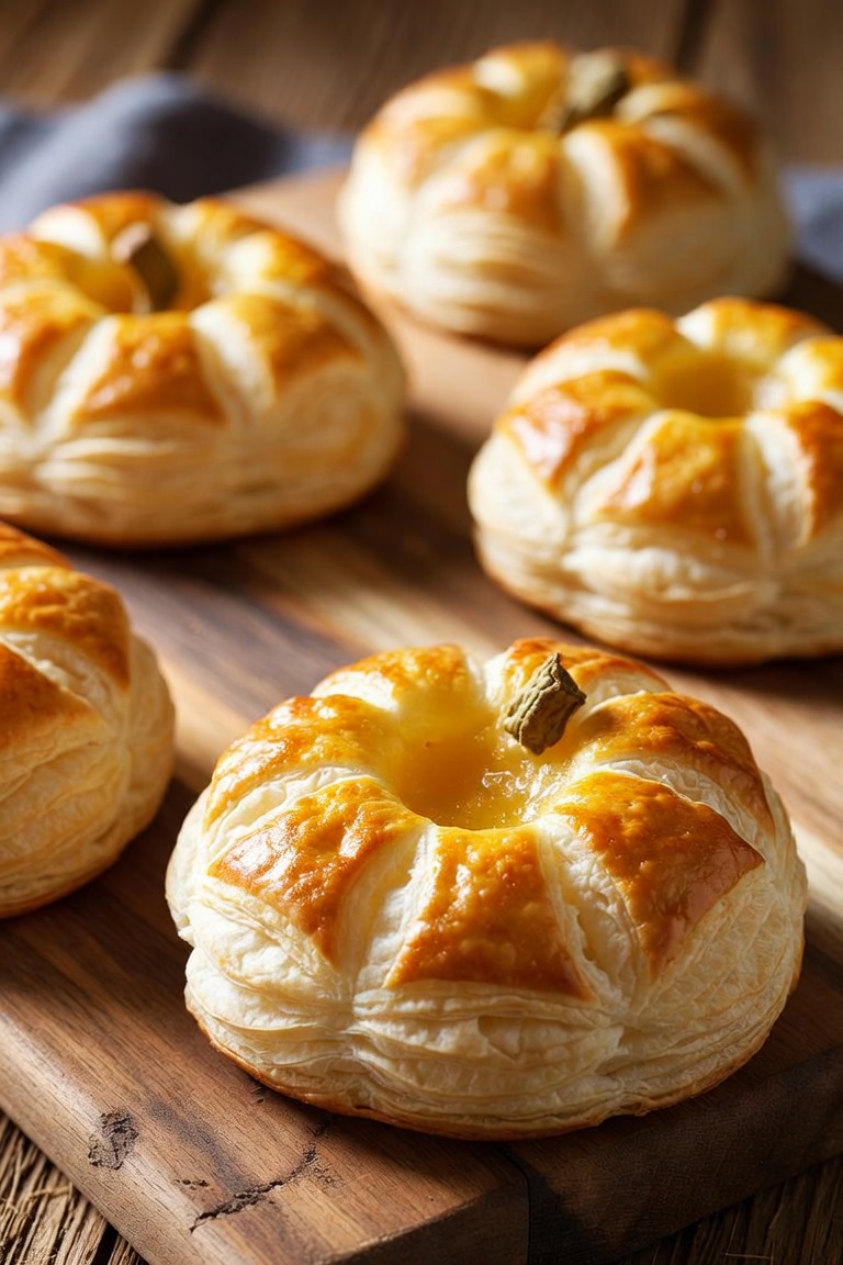 Feuilletés citrouille au comté