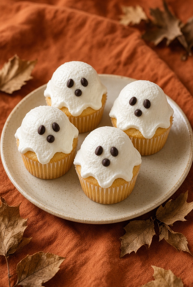 Cupcakes fantômes vanille
