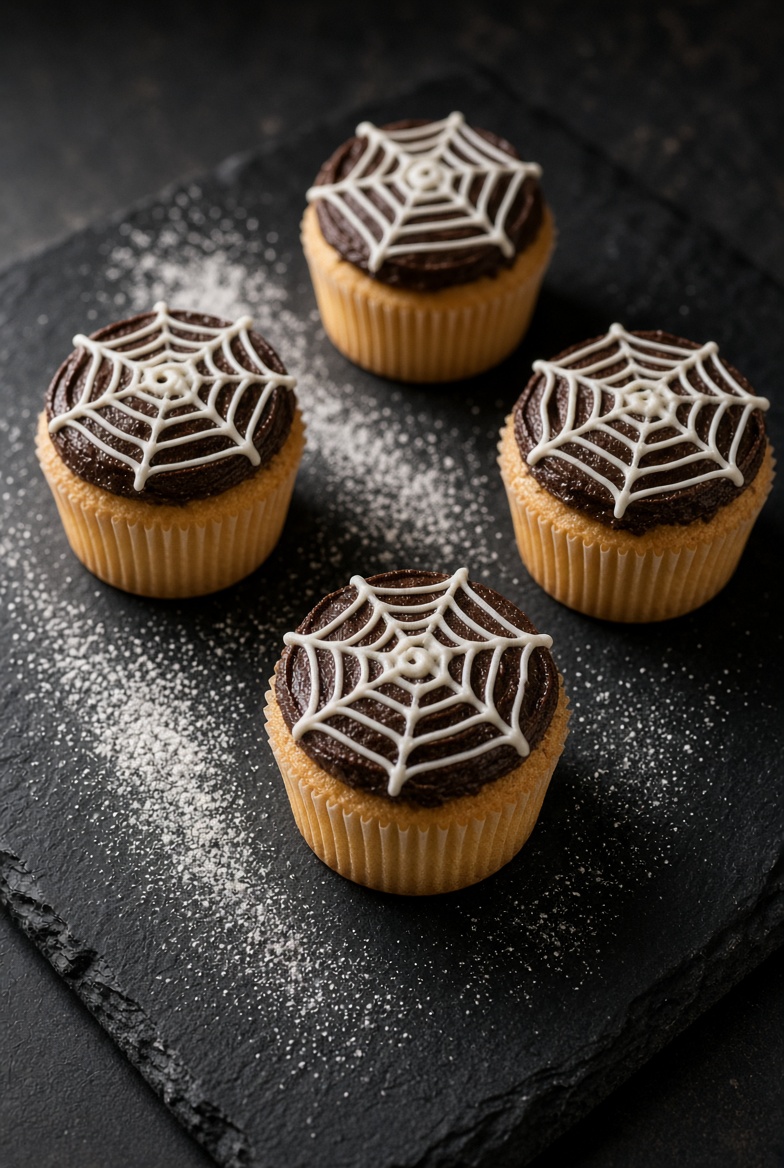 Cupcakes toile d'araignée