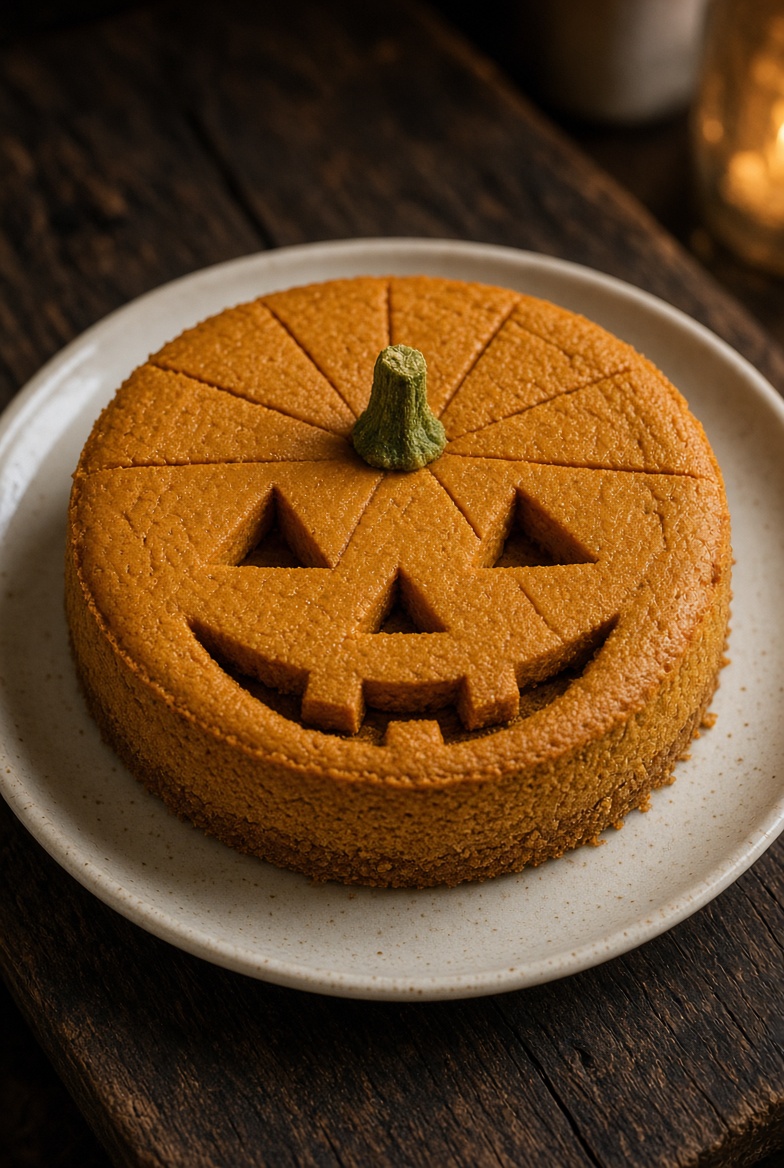Cheesecake citrouille d'Halloween