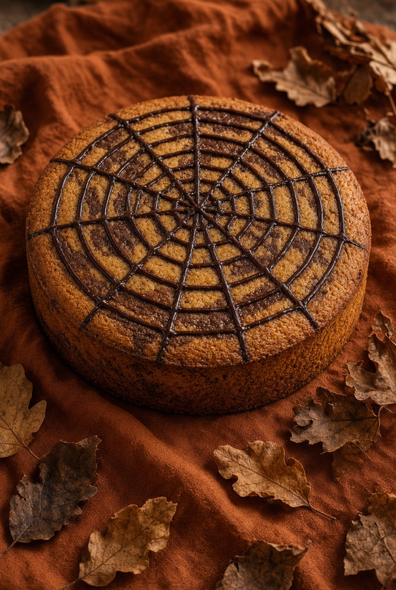 Cake marbré araignée