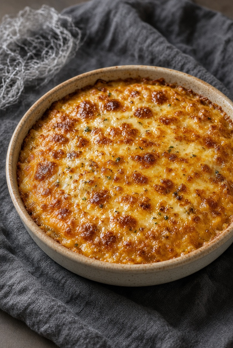 Gratin de citrouille araignée