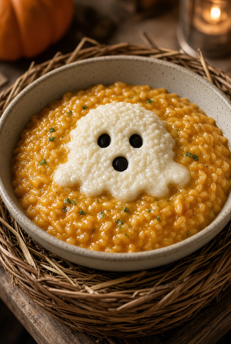 Risotto citrouille fantôme
