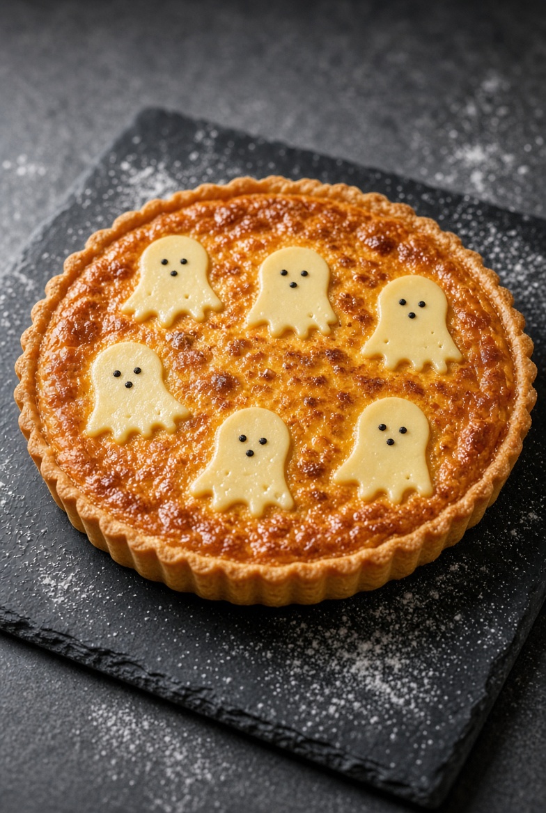 Quiche citrouille fantôme