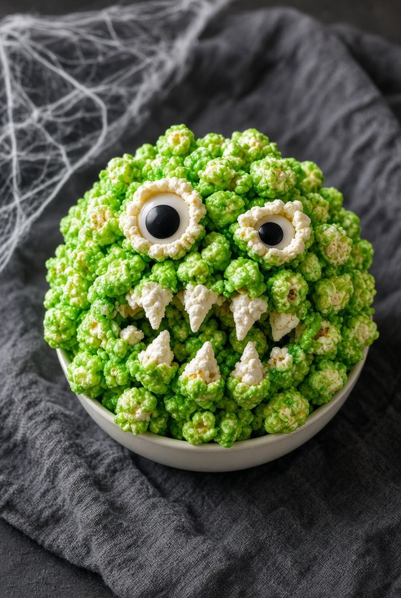 Pop-corn monstre coloré