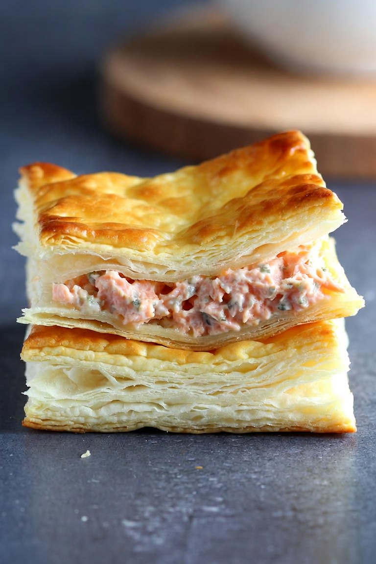 Feuilletés au saumon