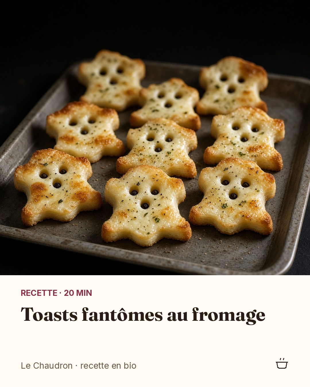Toasts fantômes au fromage