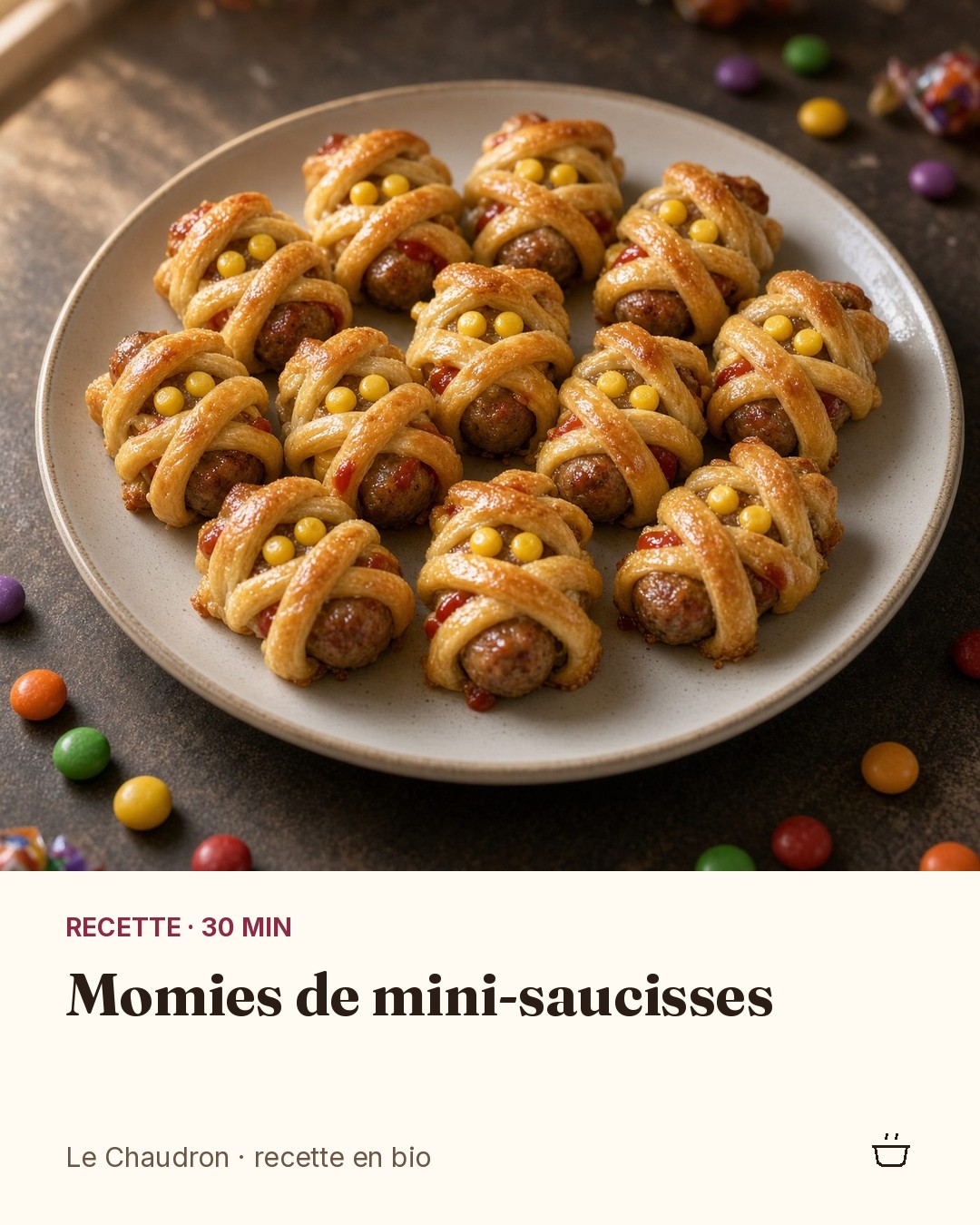 Momies de mini-saucisses