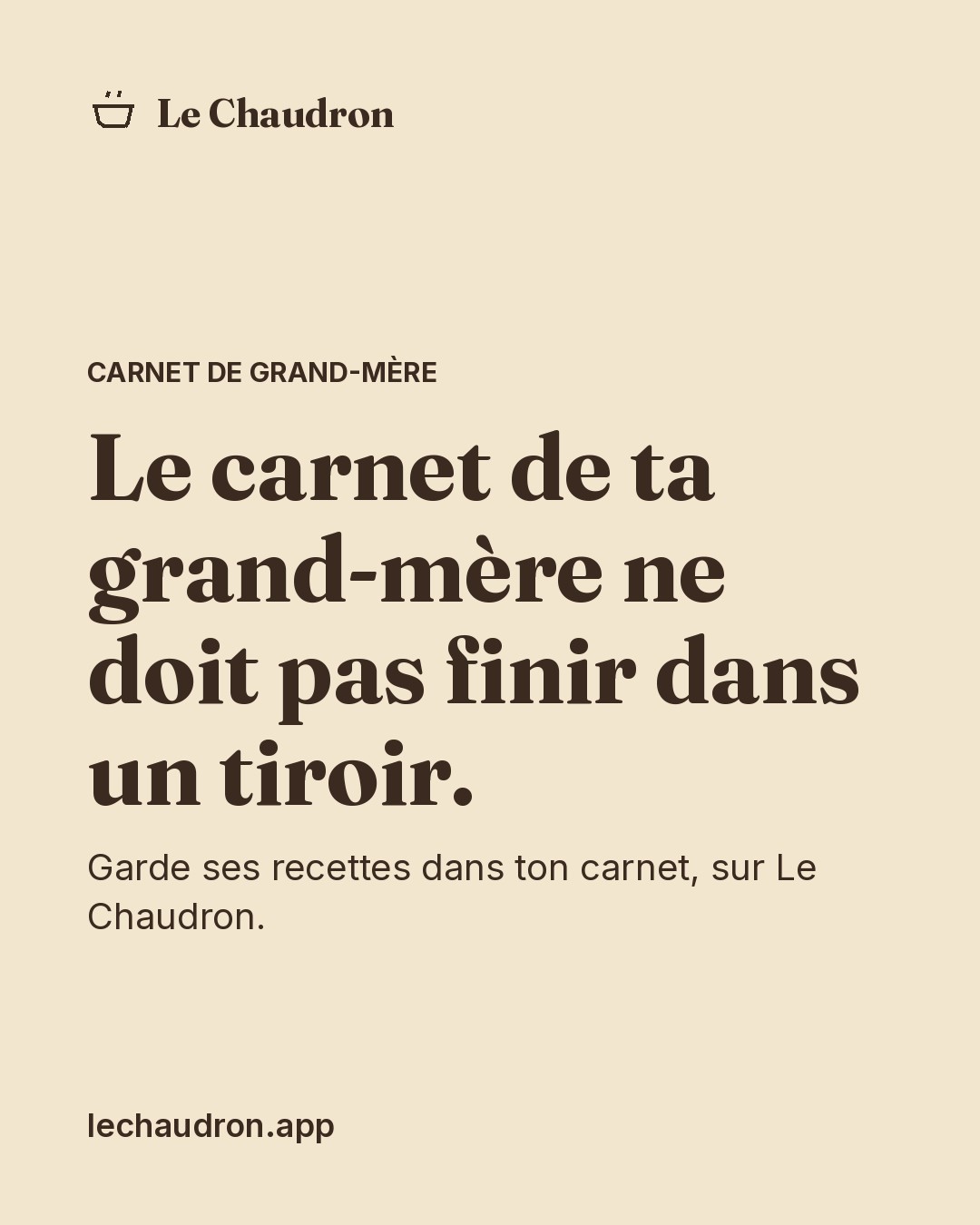 Carnet de grand-mère